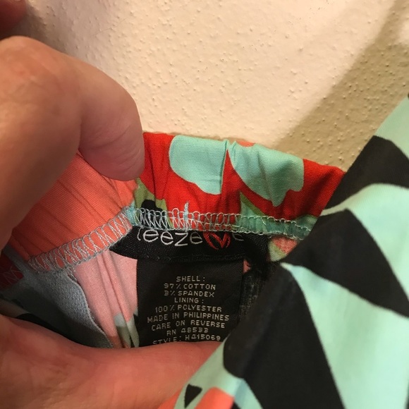 Teeze Me Tropical Print Strapless Dress - Picture 6 of 6